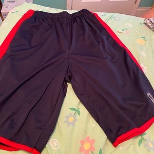 Dark Blue and Red NBA Basketball Shorts